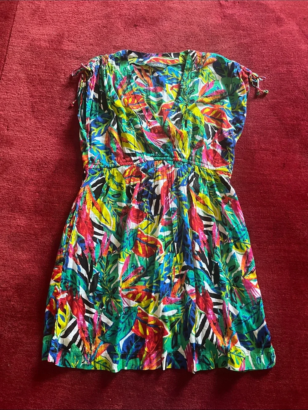 Lauren Ralph Lauren Tropical-Print Cotton Cover-Up